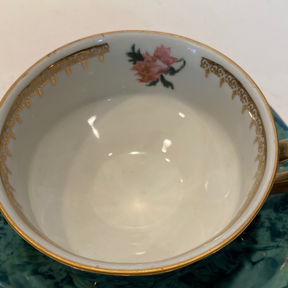 AICH DEKOR, Czechoslovakia Teacup, Saucer and Cake Plate - Picture 5 of 9